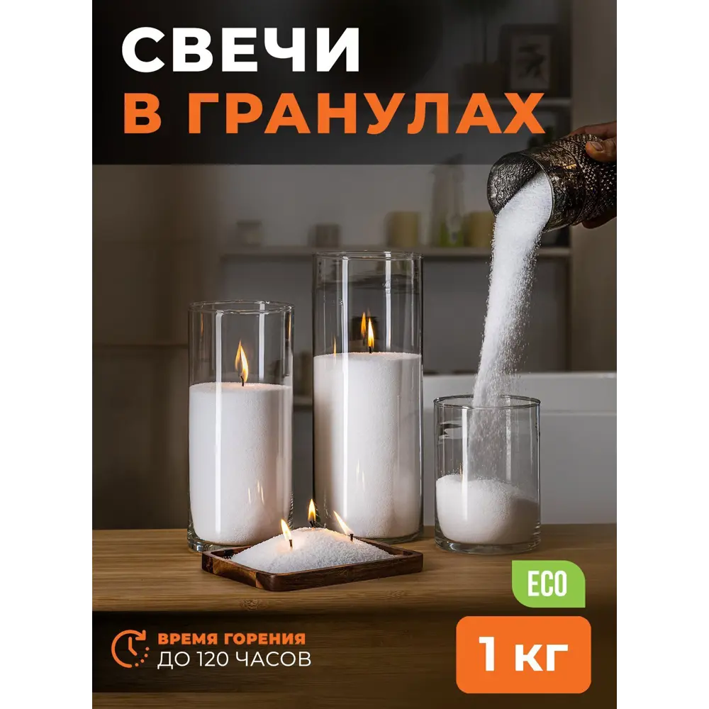 Фото Набор для изготовления свечей Roscandles 1 кг и фитиль 2 м цвет белый Фото Набор для изготовления свечей Roscandles 1 кг и фитиль 2 м цвет белый