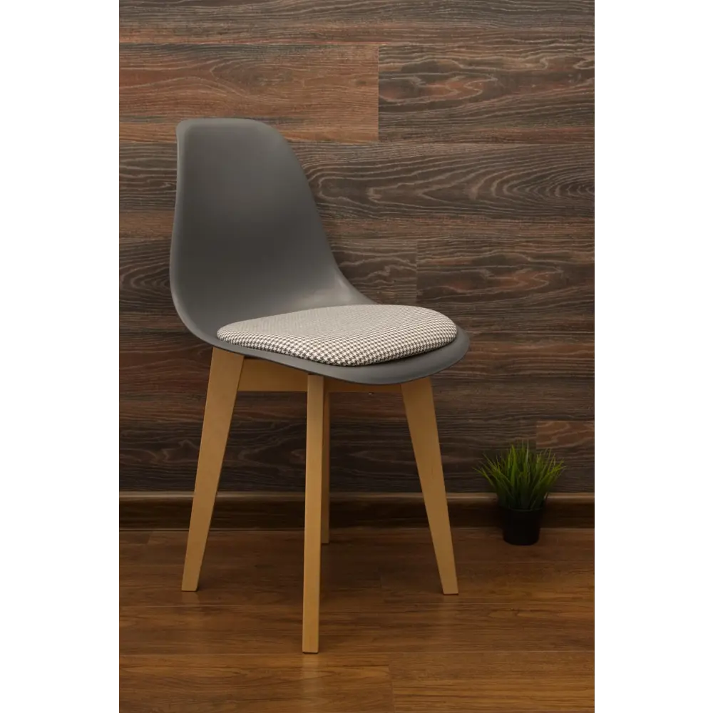 Фото Стул Zip-Mebel Сашш 45x83x46 см рогожка цвет серый/светло-серый/светлое дерево Фото Стул Zip-Mebel Сашш 45x83x46 см рогожка цвет серый/светло-серый/светлое дерево