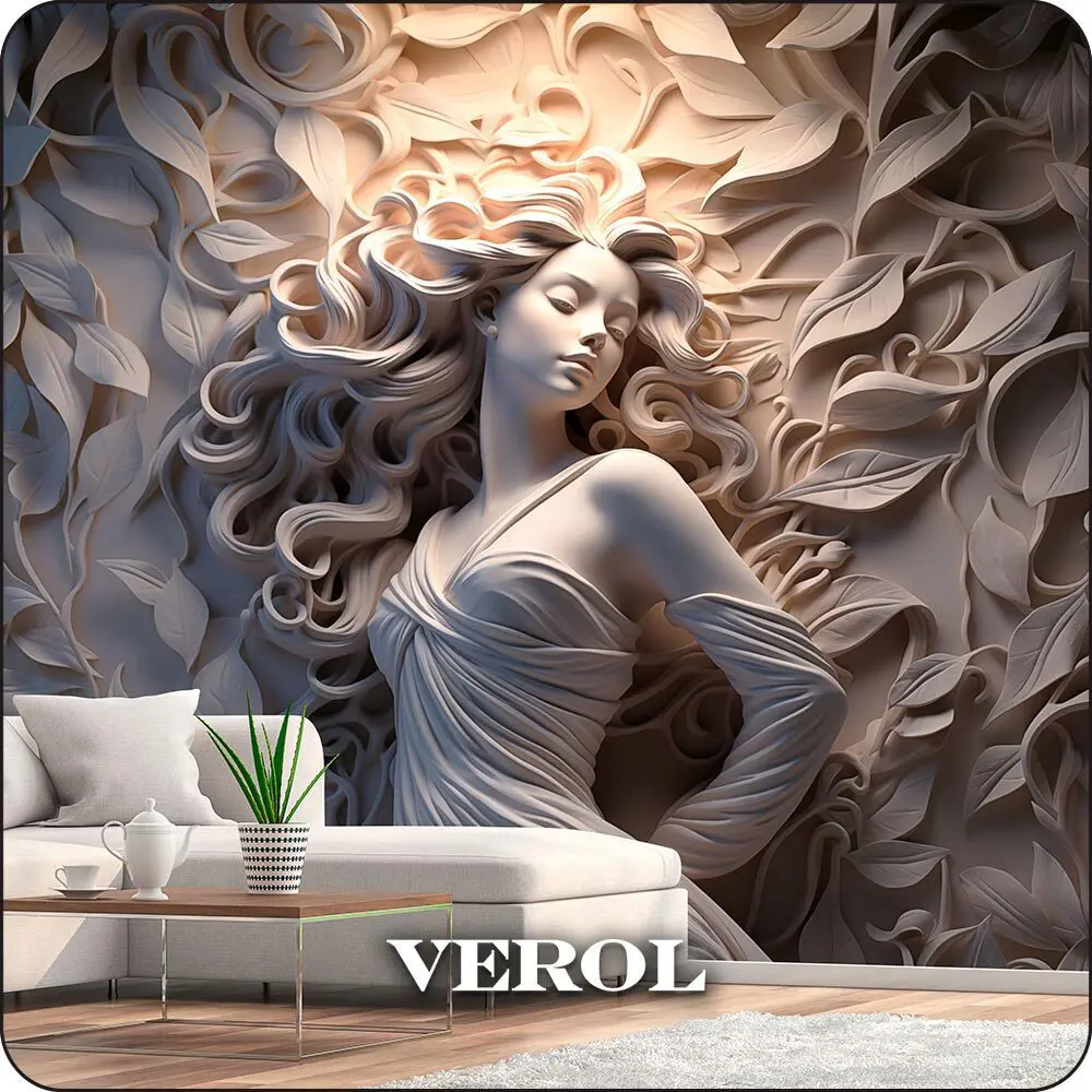 Фото 3 Фотообои флизелиновые 3D Verol 300x283 см Девушка барельеф Фото 3 Фотообои флизелиновые 3D Verol 300x283 см Девушка барельеф