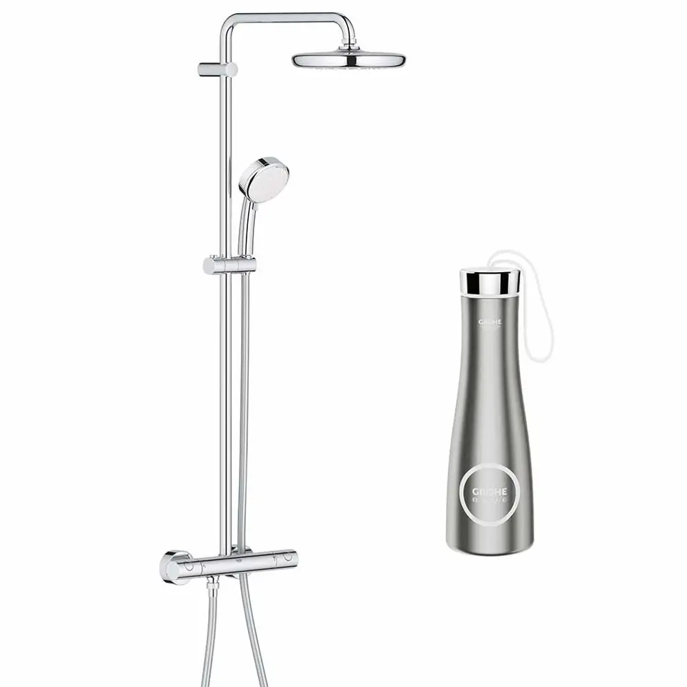 Фото Душевая стойка Grohe Tempesta cosmopolitan NSB0147 5 режимная цвет хром Фото Душевая стойка Grohe Tempesta cosmopolitan NSB0147 5 режимная цвет хром