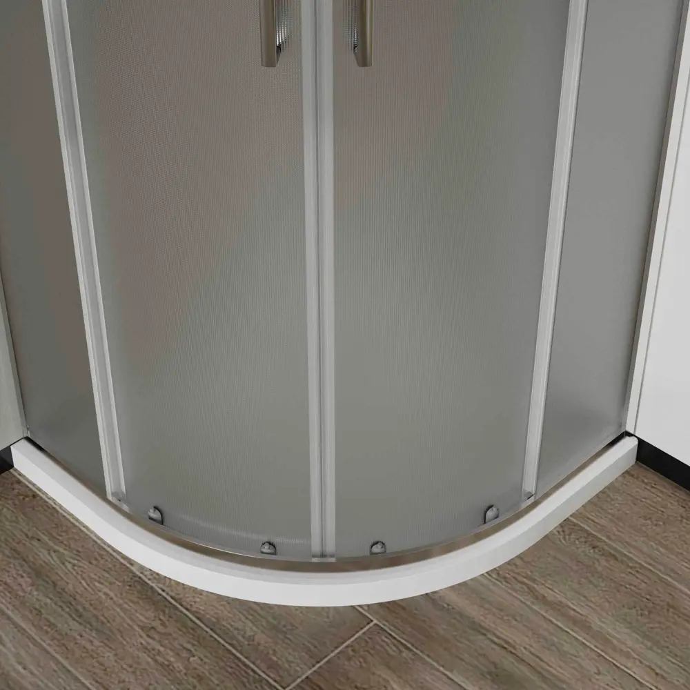 Фото 3 Душевой уголок Vincea City VSQ-5CT900MT 1/4 круга 90x90см хромированный профиль эффект стекла рифленый Фото 3 Душевой уголок Vincea City VSQ-5CT900MT 1/4 круга 90x90см хромированный профиль эффект стекла рифленый