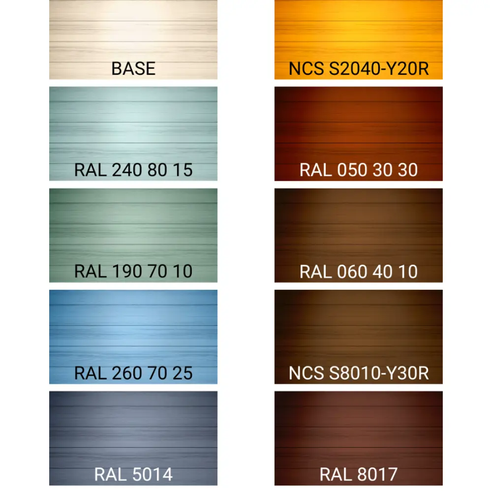 Фото 7 Антисептик защитно-декоративный кроющий Goodhim Texture 651 матовый RAL Classic 8017 цвет коричневый база С 9 л Фото 7 Антисептик защитно-декоративный кроющий Goodhim Texture 651 матовый RAL Classic 8017 цвет коричневый база С 9 л