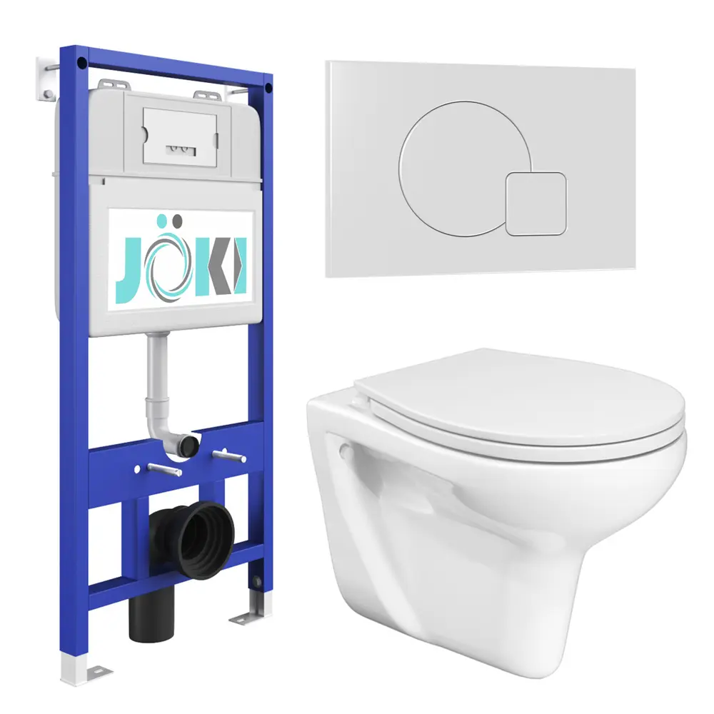 Фото Комплект Инсталляция JK01150 Кнопка JK024540WM белый Flumen JK9011046 белый унитаз Фото Комплект Инсталляция JK01150 Кнопка JK024540WM белый Flumen JK9011046 белый унитаз