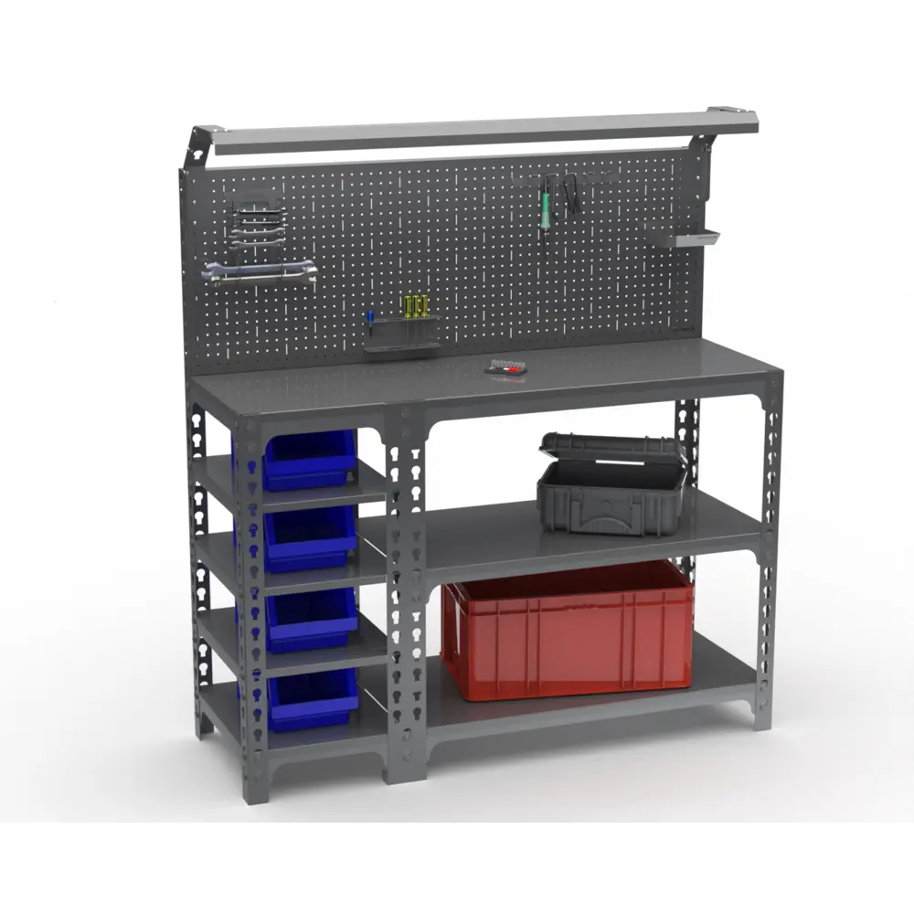 Фото Стол-верстак Metalex Sun 111850 950x1000x400 мм, максимальная нагрузка до 260 кг, с комплектом освещения