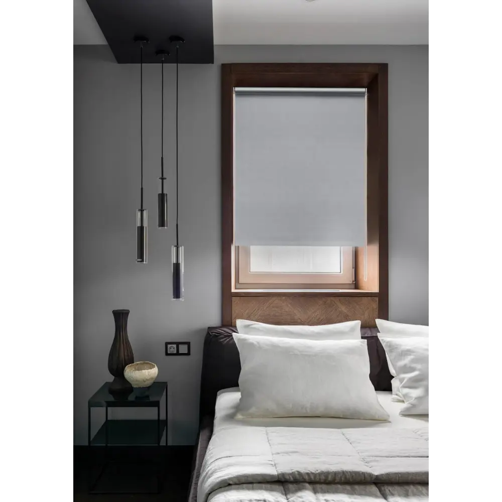 Фото 2 Рулонная штора Эскар Blackout Silverback 48x170 см цвет серый Фото 2 Рулонная штора Эскар Blackout Silverback 48x170 см цвет серый