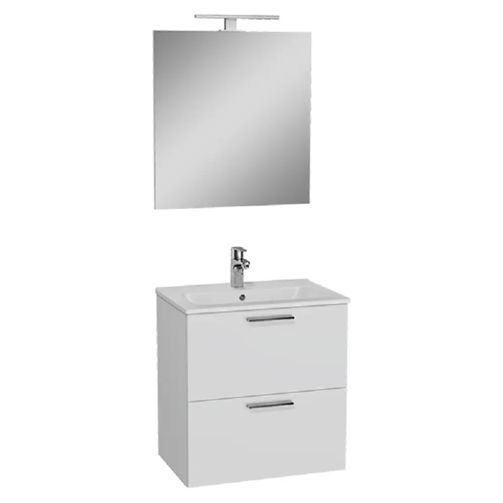 Фото 2 Комплект мебели Vitra Mia 60 см с ящиками, цвет белый глянец Фото 2 Комплект мебели Vitra Mia 60 см с ящиками, цвет белый глянец