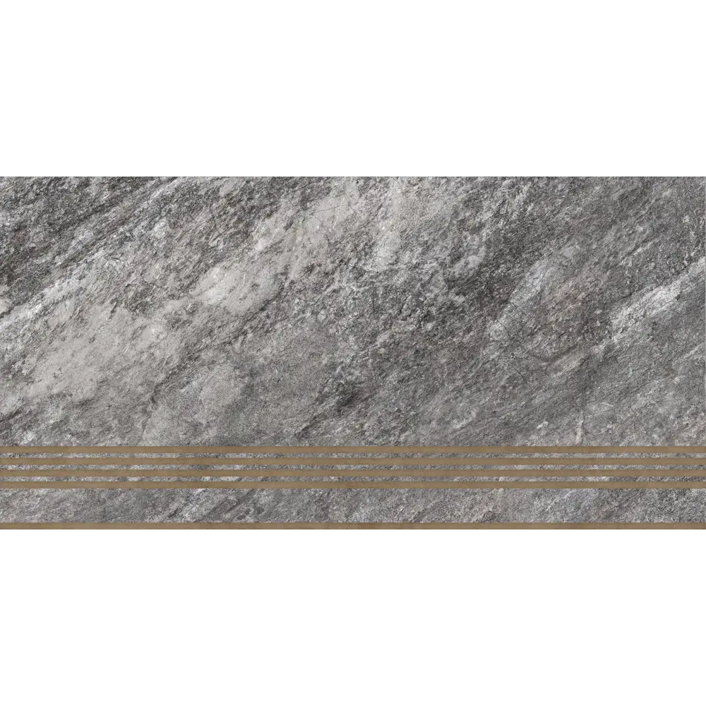 Фото Ступень керамогранит Global Tile Thor ST220VG 30x60, цвет серый, цена за упаковку Фото Ступень керамогранит Global Tile Thor ST220VG 30x60, цвет серый, цена за упаковку