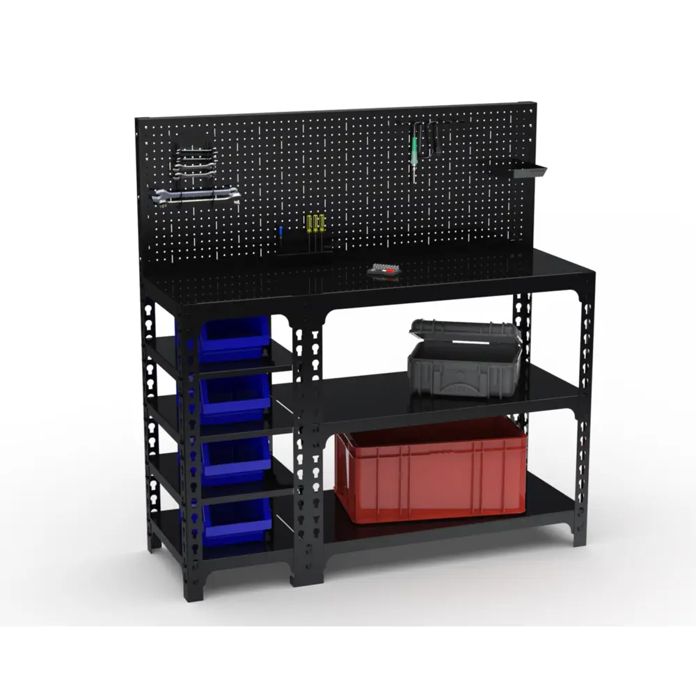 Фото Стол-верстак Metalex 117153 950x1800x500 мм, максимальная нагрузка до 260 кг, с комплектом аксессуаров Фото Стол-верстак Metalex 117153 950x1800x500 мм, максимальная нагрузка до 260 кг, с комплектом аксессуаров