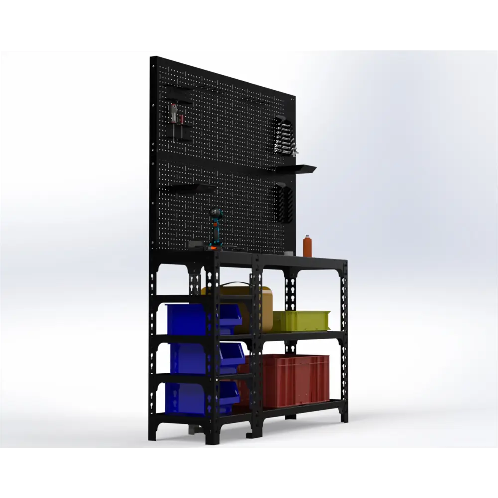 Фото Стол-верстак Metalex 117179 950x1700x500 мм, максимальная нагрузка до 260 кг, с комплектом аксессуаров