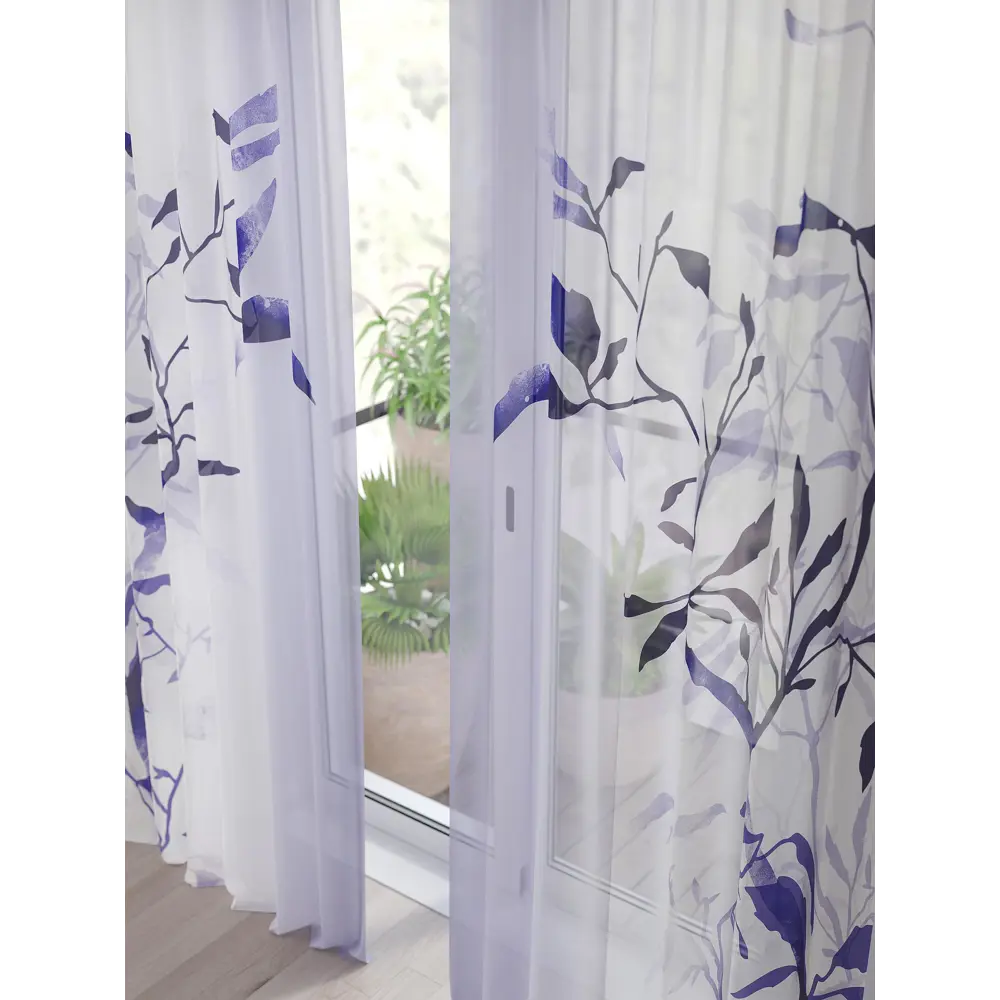 Фото 4 Тюль Comfy Way Алоуна - 04 CW580004-240 150x240 см на шторной ленте цвет фиолетовый 2 шт Фото 4 Тюль Comfy Way Алоуна - 04 CW580004-240 150x240 см на шторной ленте цвет фиолетовый 2 шт