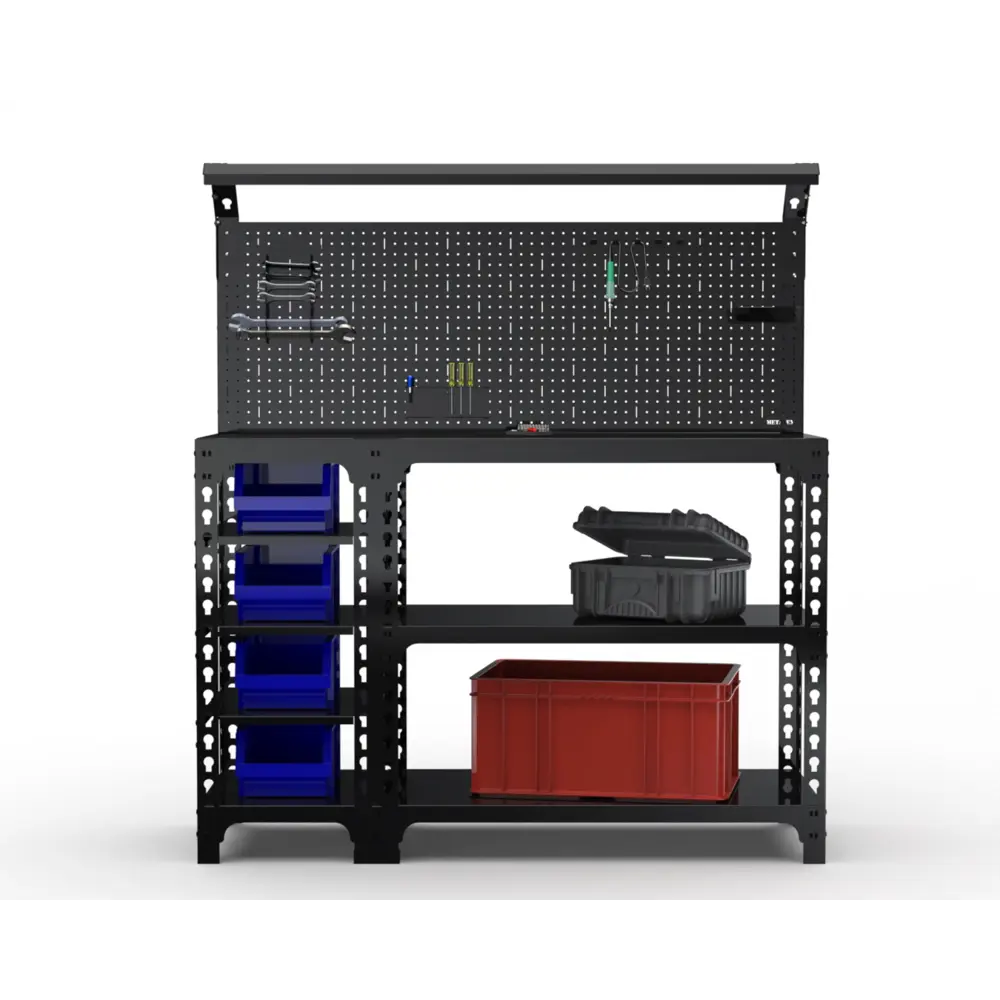 Фото 2 Стол-верстак Metalex Sun 117353 950x1100x600 мм, максимальная нагрузка до 260 кг, с комплектом освещения Фото 2 Стол-верстак Metalex Sun 117353 950x1100x600 мм, максимальная нагрузка до 260 кг, с комплектом освещения