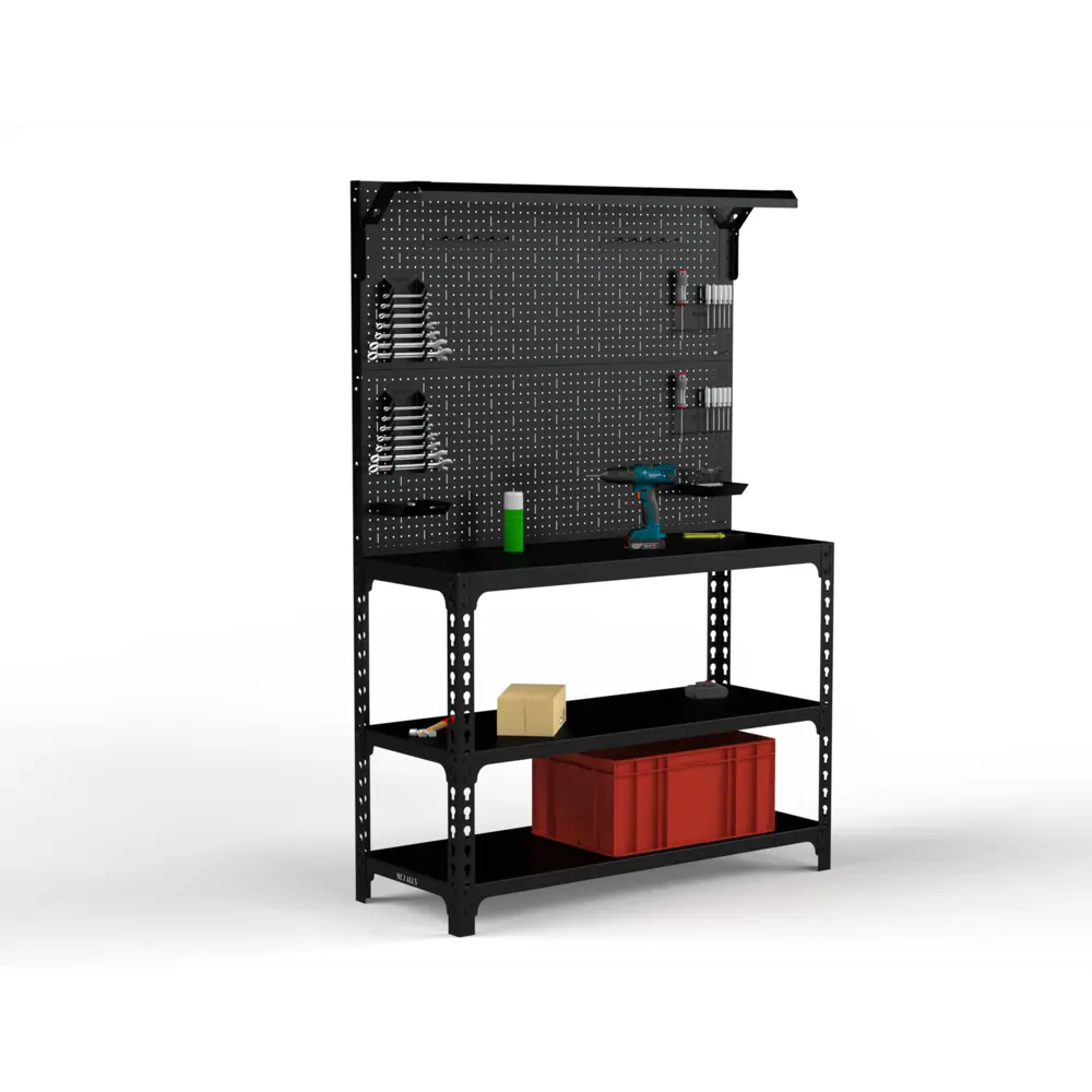 Фото 2 Стол-верстак Metalex Sun 117425 950x1400x500 мм, максимальная нагрузка до 260 кг, с комплектом освещения Фото 2 Стол-верстак Metalex Sun 117425 950x1400x500 мм, максимальная нагрузка до 260 кг, с комплектом освещения