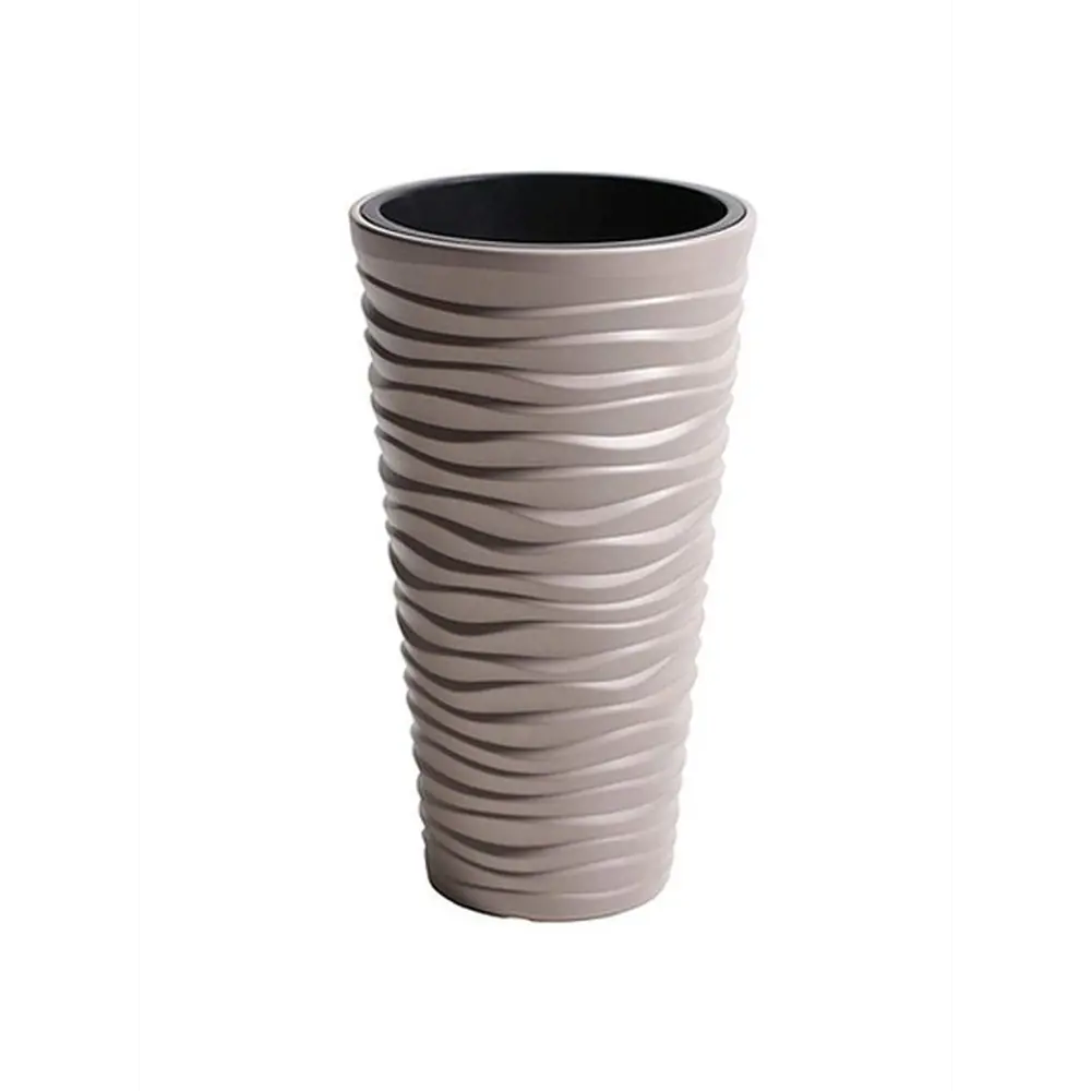 Фото Кашпо SEND Slim Prosperplast 40 см 8 л пластик светло-коричневый Фото Кашпо SEND Slim Prosperplast 40 см 8 л пластик светло-коричневый