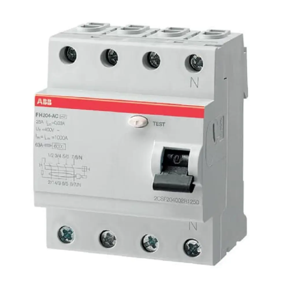 Фото УЗО Abb FH204 4P C40 А 30 мА 10 кА 2CSF204004R1400 Фото УЗО Abb FH204 4P C40 А 30 мА 10 кА 2CSF204004R1400