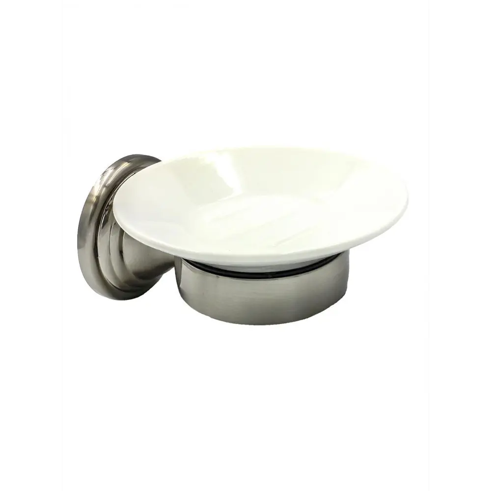 Фото Мыльница для ванной Bath Plus Bronx nickel BX-65708 Фото Мыльница для ванной Bath Plus Bronx nickel BX-65708