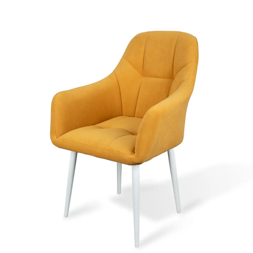 Фото 2 Стул / кресло Azzurro mebel Gloria Yellow/White-1 38x89x60 см велюр цвет жёлтый Фото 2 Стул / кресло Azzurro mebel Gloria Yellow/White-1 38x89x60 см велюр цвет жёлтый