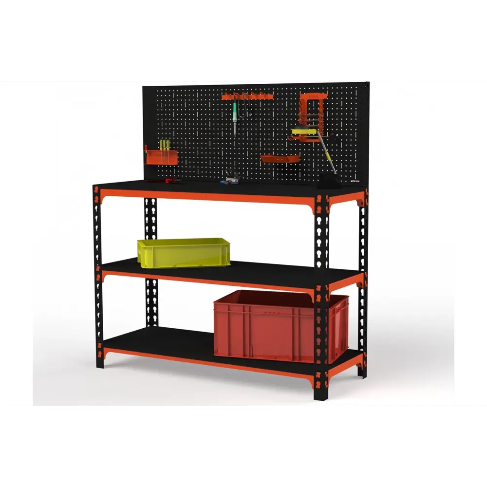 Фото Стол-верстак Metalex 111098 950x1700x500 мм, максимальная нагрузка до 260 кг, с комплектом аксессуаров Фото Стол-верстак Metalex 111098 950x1700x500 мм, максимальная нагрузка до 260 кг, с комплектом аксессуаров