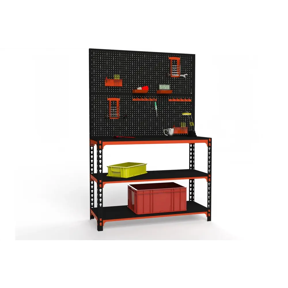 Фото Стол-верстак Metalex 111157 950x1300x600 мм, максимальная нагрузка до 260 кг, с комплектом аксессуаров