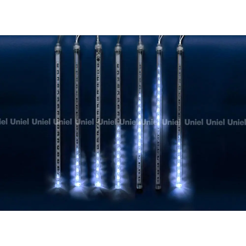 Фото Электрогирлянда универсальная Uniel 11119 сосульки 2x0.3 м 144 ламп синий 1 режим работы Фото Электрогирлянда универсальная Uniel 11119 сосульки 2x0.3 м 144 ламп синий 1 режим работы