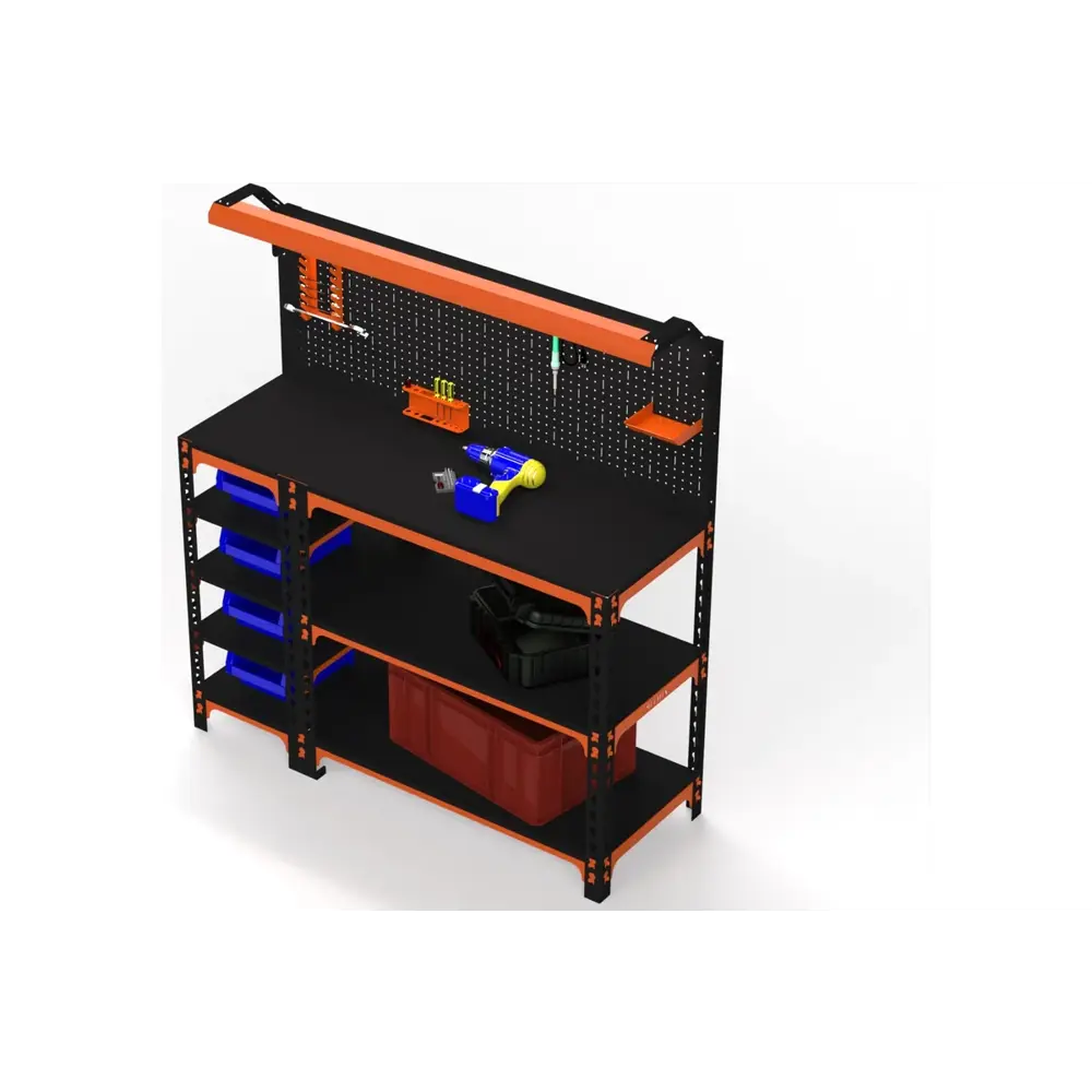 Фото Стол-верстак Metalex Sun 111397 950x1300x500 мм, максимальная нагрузка до 260 кг, с комплектом освещения Фото Стол-верстак Metalex Sun 111397 950x1300x500 мм, максимальная нагрузка до 260 кг, с комплектом освещения