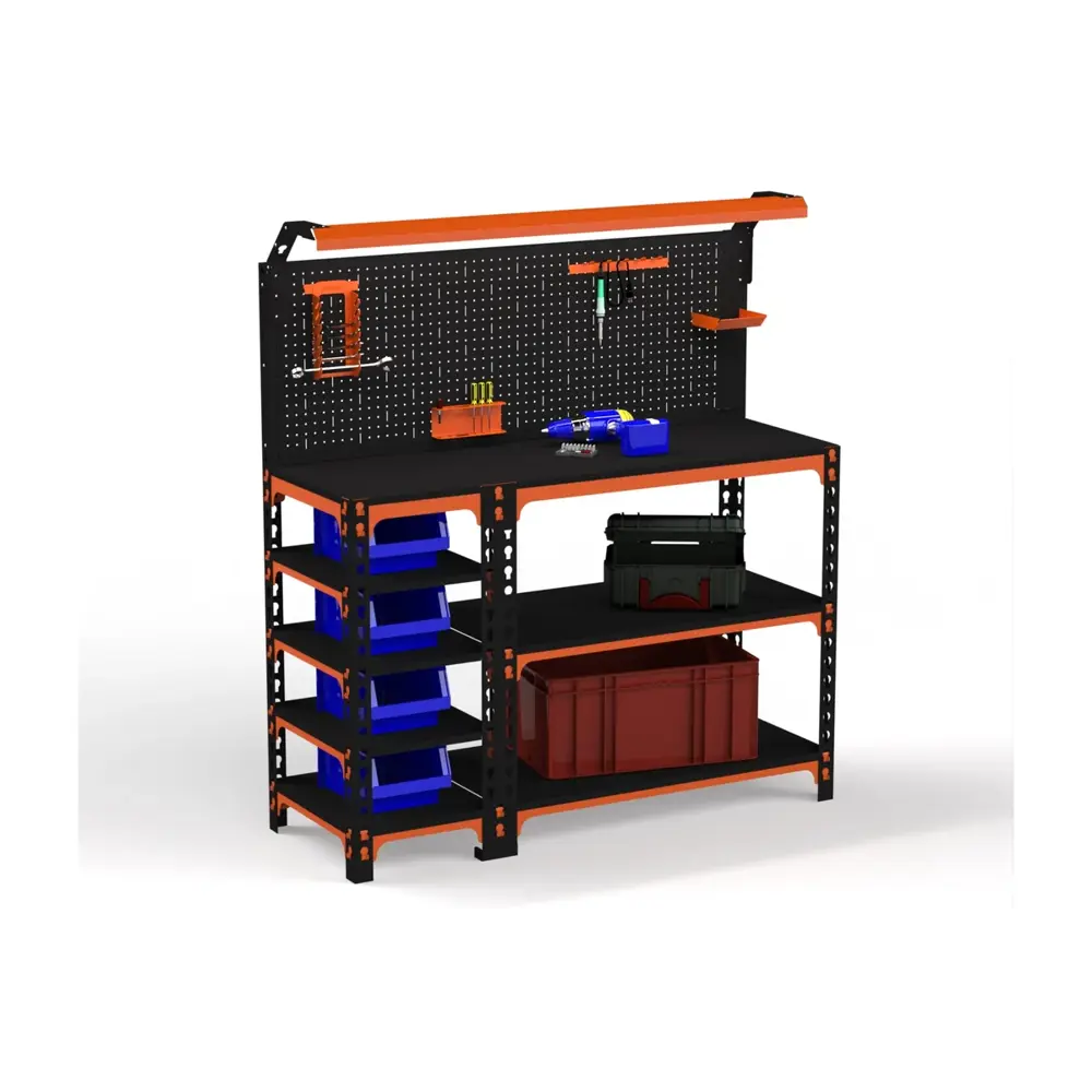 Фото 2 Стол-верстак Metalex Sun 111397 950x1300x500 мм, максимальная нагрузка до 260 кг, с комплектом освещения Фото 2 Стол-верстак Metalex Sun 111397 950x1300x500 мм, максимальная нагрузка до 260 кг, с комплектом освещения