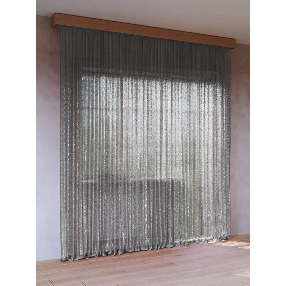 Фото Тюль Inva Сетка Паутинка 500x240см серебристый Фото Тюль Inva Сетка Паутинка 500x240см серебристый