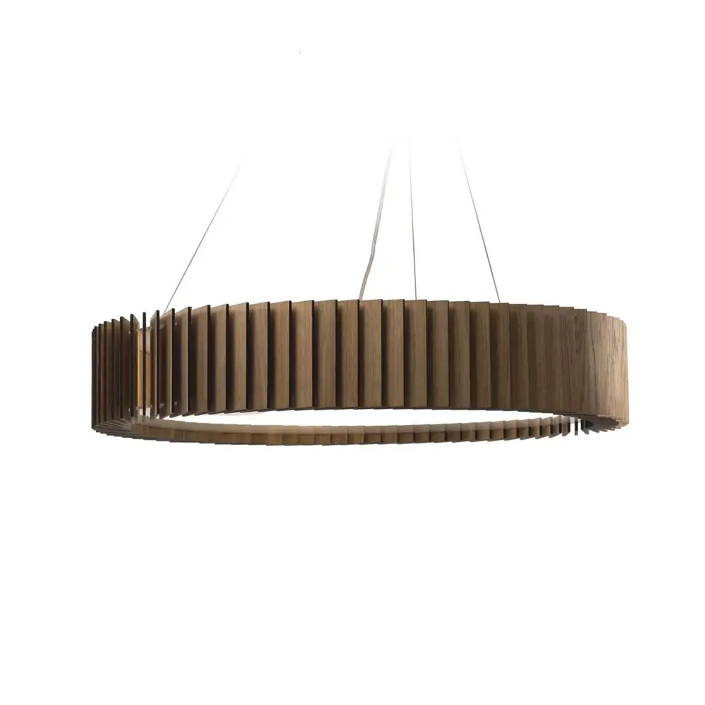 Фото Светильник подвесной деревянный Woodled Rotor 4 лампы 15 м² цвет дуб Фото Светильник подвесной деревянный Woodled Rotor 4 лампы 15 м² цвет дуб