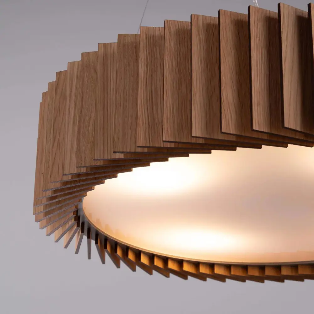 Фото 4 Светильник подвесной деревянный Woodled Rotor 4 лампы 15 м² цвет дуб Фото 4 Светильник подвесной деревянный Woodled Rotor 4 лампы 15 м² цвет дуб