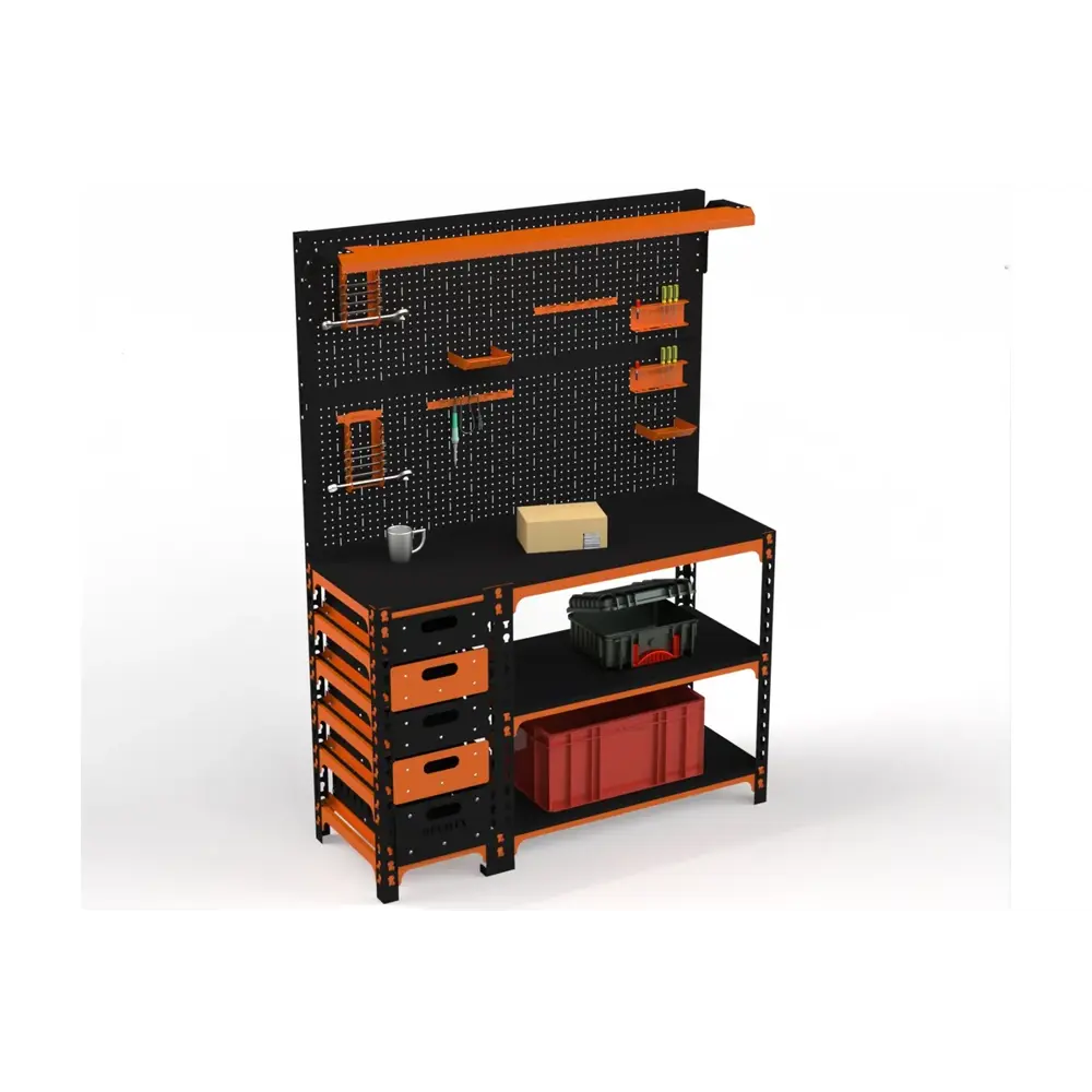 Фото Стол-верстак Metalex Sun 111453 950x1400x400 мм, максимальная нагрузка до 260 кг, с комплектом освещения Фото Стол-верстак Metalex Sun 111453 950x1400x400 мм, максимальная нагрузка до 260 кг, с комплектом освещения