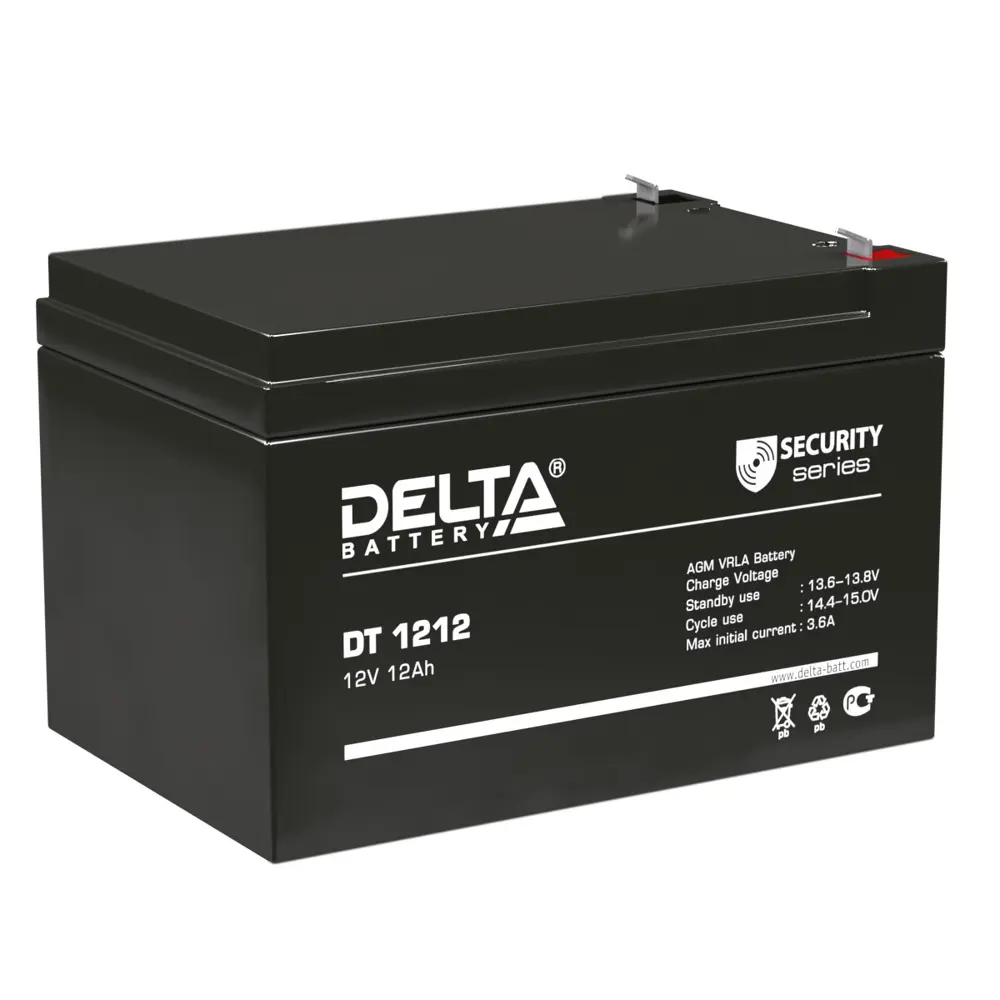 Фото Аккумулятор для ИБП Delta DT 1212 Фото Аккумулятор для ИБП Delta DT 1212