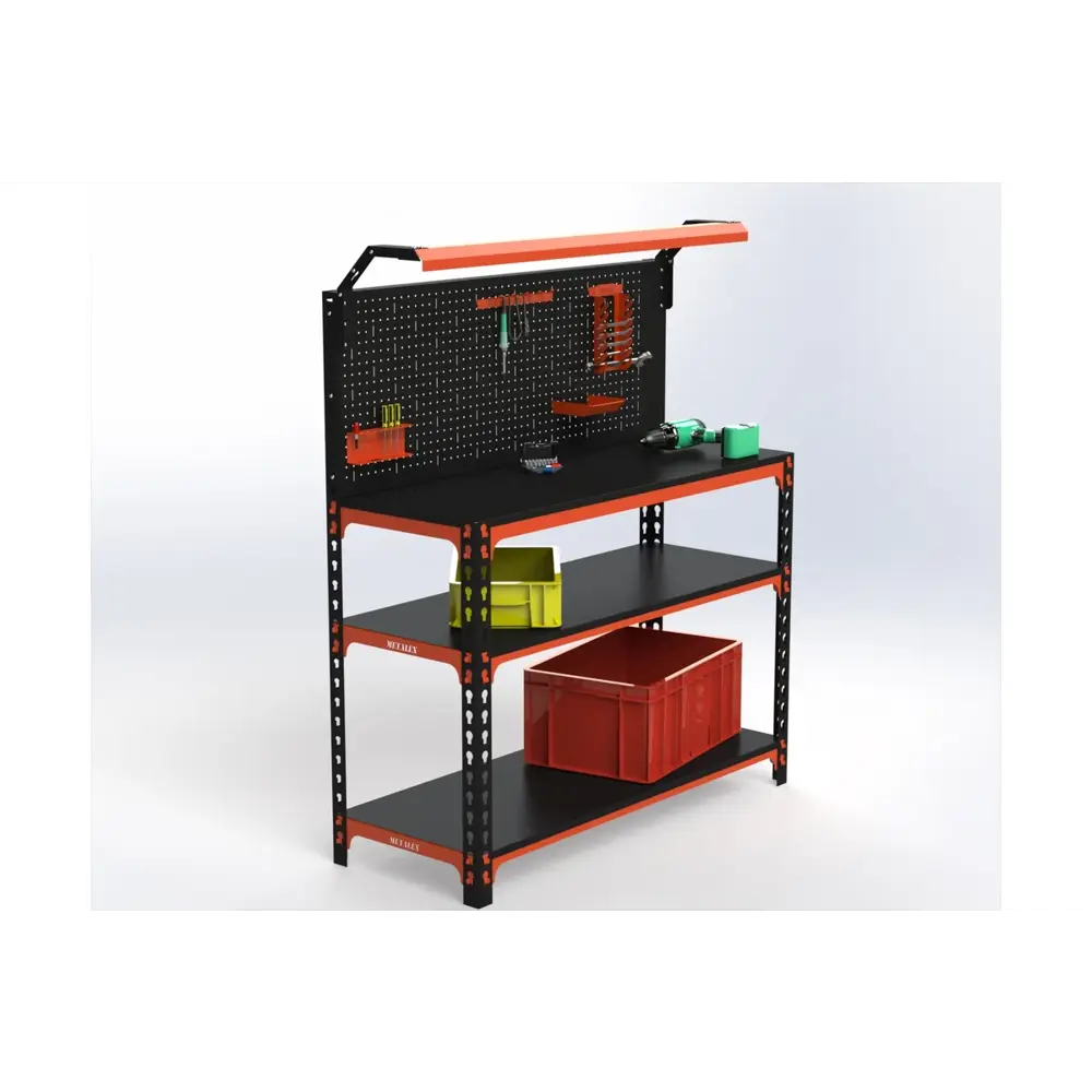 Фото Стол-верстак Metalex Sun 111514 950x1600x600 мм, максимальная нагрузка до 260 кг, с комплектом освещения Фото Стол-верстак Metalex Sun 111514 950x1600x600 мм, максимальная нагрузка до 260 кг, с комплектом освещения