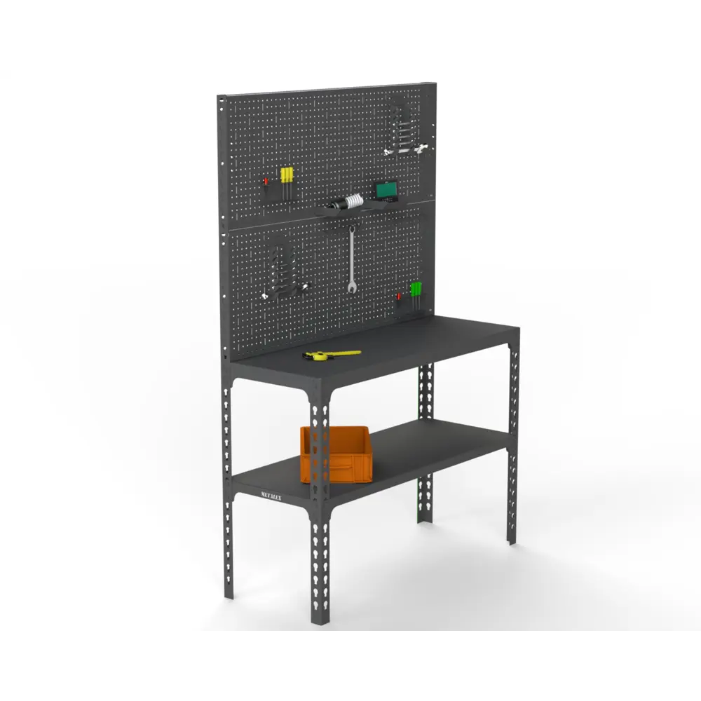 Фото 2 Стол-верстак Metalex 111767 950x1700x400 мм, максимальная нагрузка до 260 кг, с комплектом аксессуаров