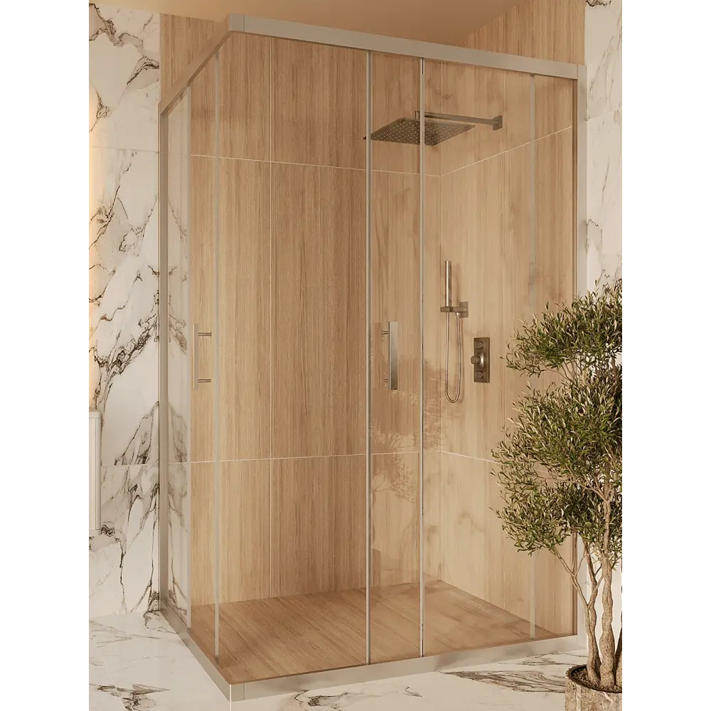 Фото 3 Душевой уголок LUXMARE LXM02-120-CH 120x80 см серебристый профиль Фото 3 Душевой уголок LUXMARE LXM02-120-CH 120x80 см серебристый профиль
