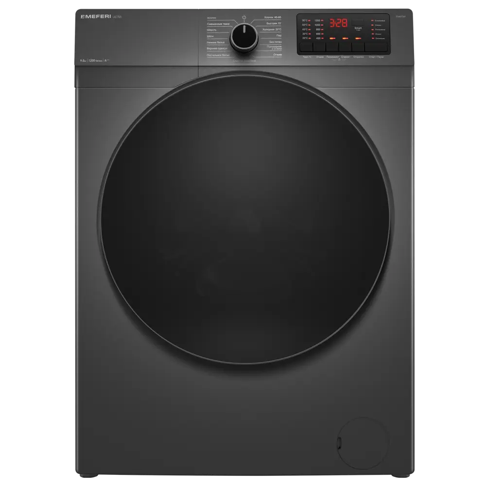 Фото Стиральная машина Meferi Mfw091216gr ultra 60x84x48 см 9 кг цвет серый Фото Стиральная машина Meferi Mfw091216gr ultra 60x84x48 см 9 кг цвет серый