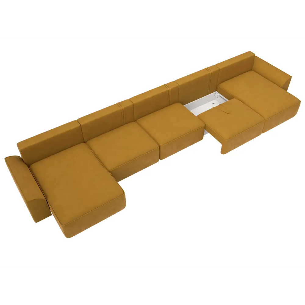 Фото 7 Диван П-образный Лига-048 НПБ МегаЛонг Лига диванов 128319 530x90x160 см велюр цвет brut 10 желтый Фото 7 Диван П-образный Лига-048 НПБ МегаЛонг Лига диванов 128319 530x90x160 см велюр цвет brut 10 желтый