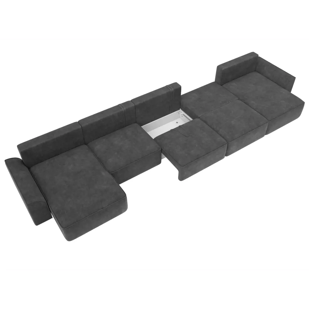 Фото 8 Диван П-образный Лига-048 НПБ МегаЛонг Лига диванов 128320 530x90x160 см велюр цвет brut 16 темно-серый Фото 8 Диван П-образный Лига-048 НПБ МегаЛонг Лига диванов 128320 530x90x160 см велюр цвет brut 16 темно-серый