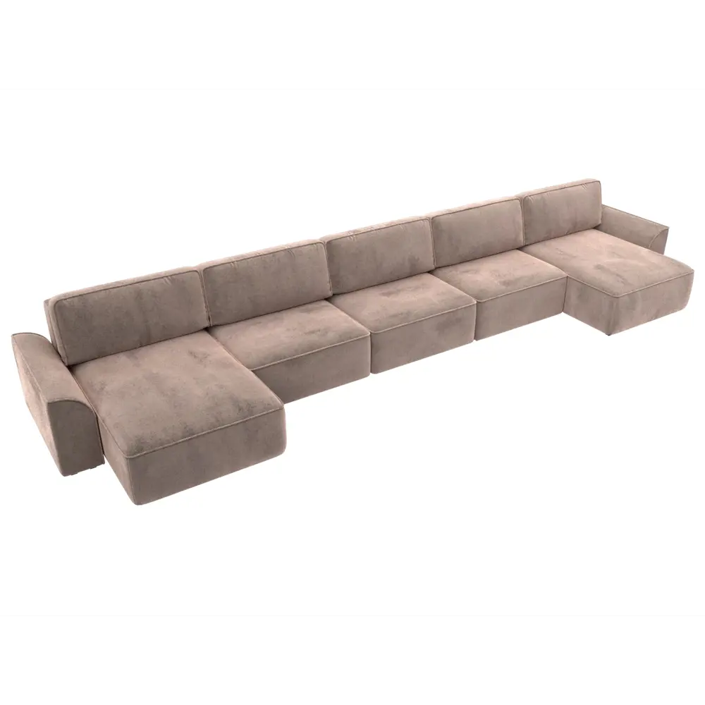 Фото 6 Диван П-образный Лига-048 НПБ МегаЛонг Лига диванов 128330 530x90x160 см велюр цвет tower 05 бежевый Фото 6 Диван П-образный Лига-048 НПБ МегаЛонг Лига диванов 128330 530x90x160 см велюр цвет tower 05 бежевый