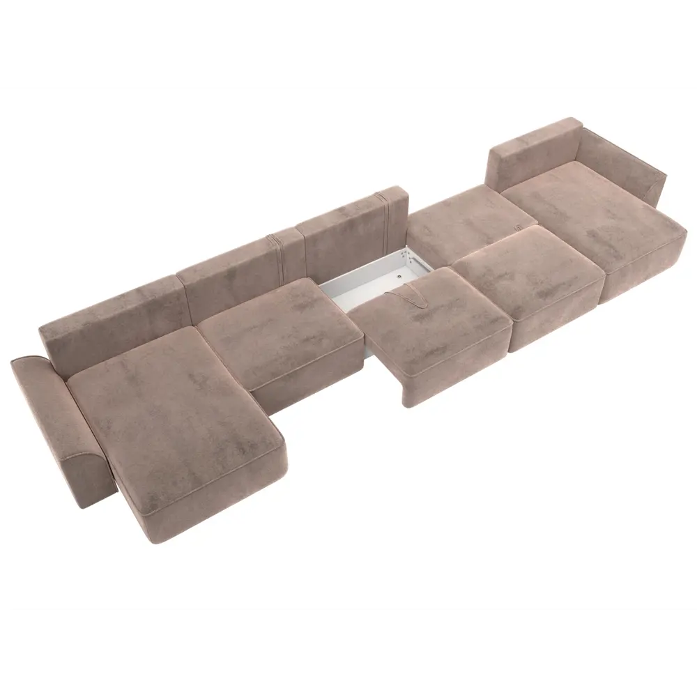 Фото 8 Диван П-образный Лига-048 НПБ МегаЛонг Лига диванов 128330 530x90x160 см велюр цвет tower 05 бежевый Фото 8 Диван П-образный Лига-048 НПБ МегаЛонг Лига диванов 128330 530x90x160 см велюр цвет tower 05 бежевый