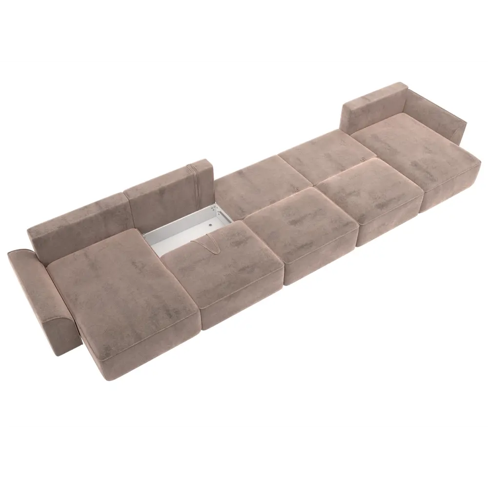 Фото 9 Диван П-образный Лига-048 НПБ МегаЛонг Лига диванов 128330 530x90x160 см велюр цвет tower 05 бежевый Фото 9 Диван П-образный Лига-048 НПБ МегаЛонг Лига диванов 128330 530x90x160 см велюр цвет tower 05 бежевый