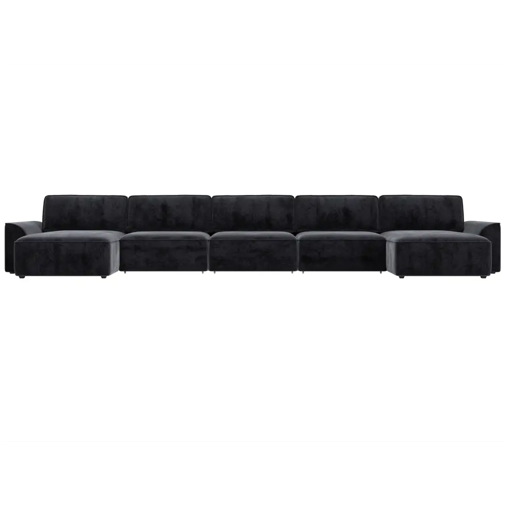 Фото 2 Диван П-образный Лига-048 НПБ МегаЛонг Лига диванов 128333 530x90x160 см велюр цвет tower 11 темно-серый Фото 2 Диван П-образный Лига-048 НПБ МегаЛонг Лига диванов 128333 530x90x160 см велюр цвет tower 11 темно-серый