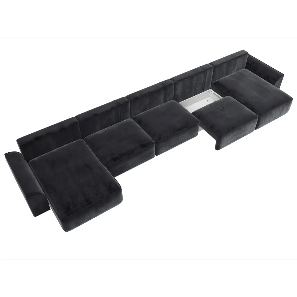 Фото 7 Диван П-образный Лига-048 НПБ МегаЛонг Лига диванов 128333 530x90x160 см велюр цвет tower 11 темно-серый Фото 7 Диван П-образный Лига-048 НПБ МегаЛонг Лига диванов 128333 530x90x160 см велюр цвет tower 11 темно-серый