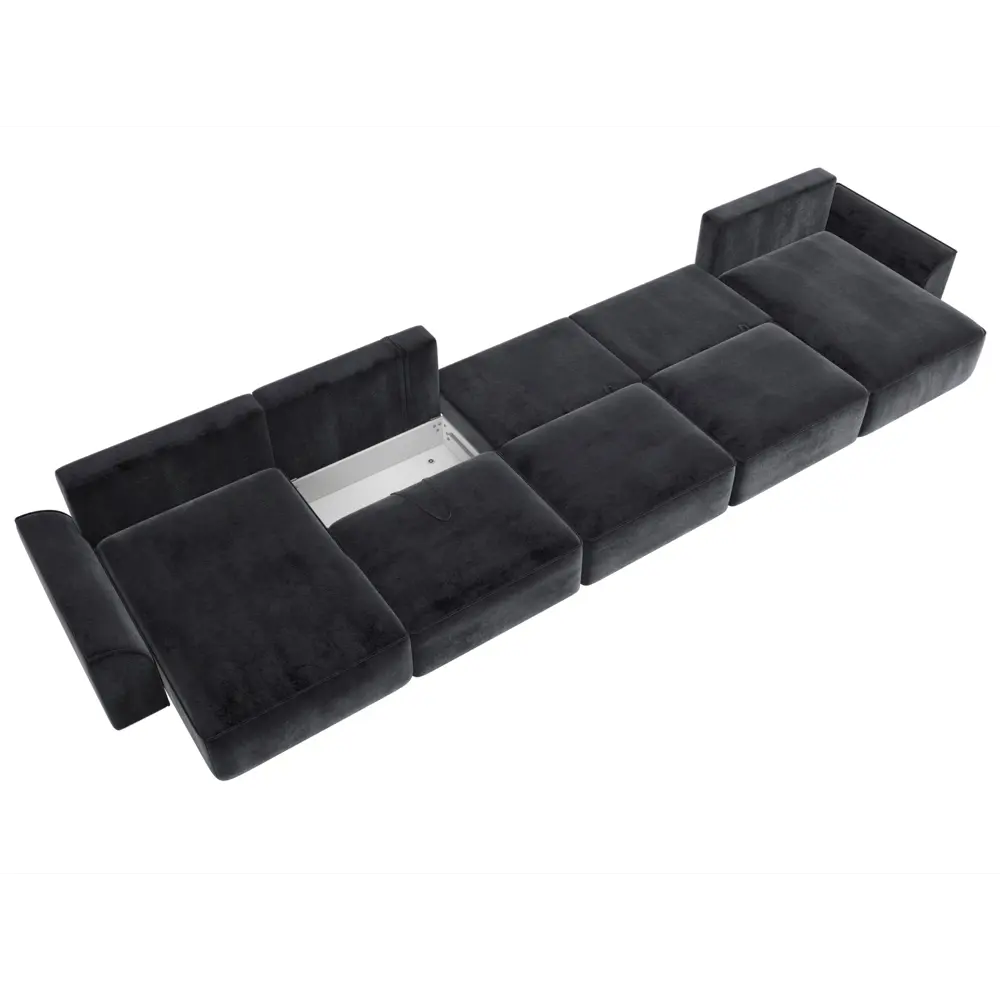 Фото 9 Диван П-образный Лига-048 НПБ МегаЛонг Лига диванов 128333 530x90x160 см велюр цвет tower 11 темно-серый Фото 9 Диван П-образный Лига-048 НПБ МегаЛонг Лига диванов 128333 530x90x160 см велюр цвет tower 11 темно-серый