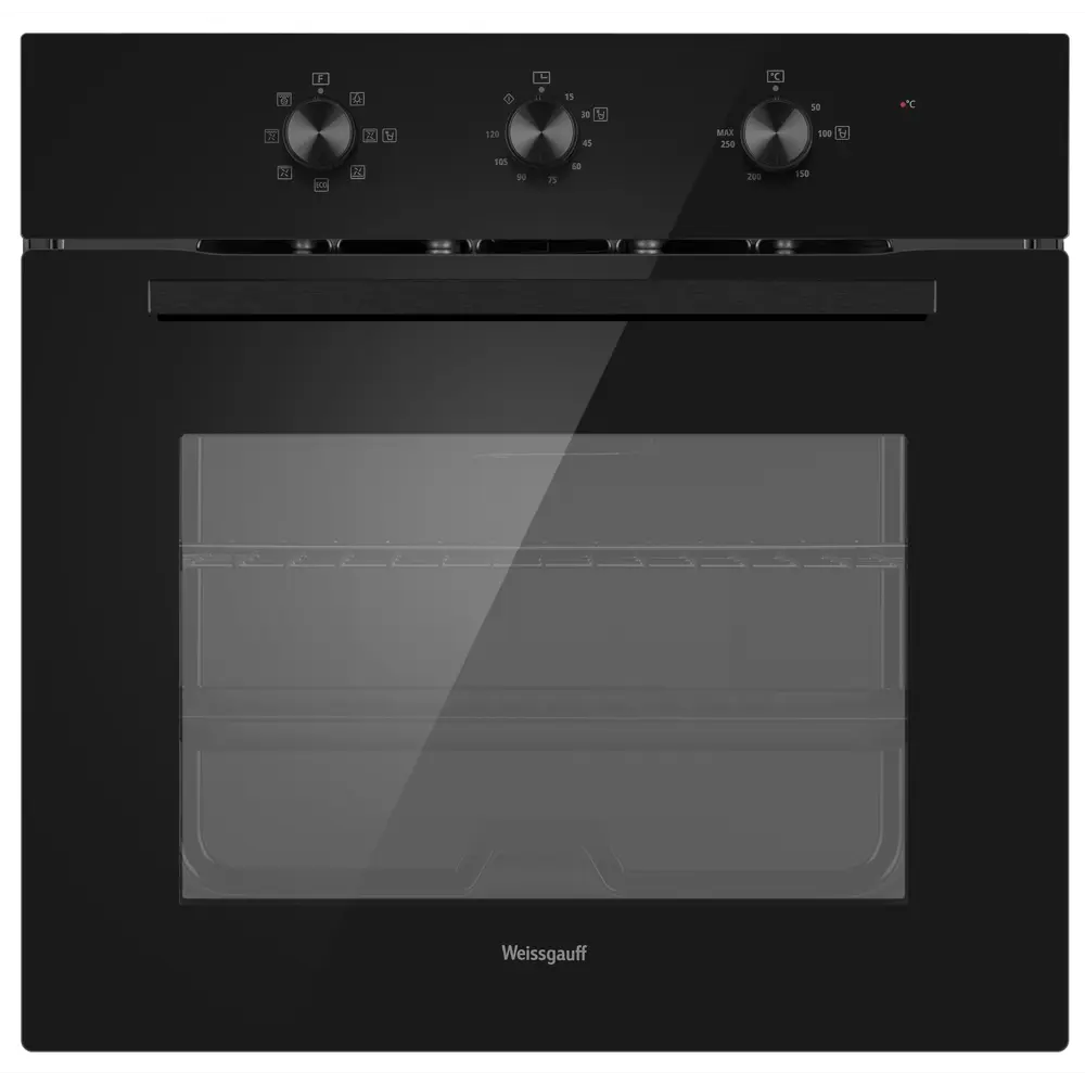 Фото Встраиваемый духовой шкаф Weissgauff 19 MB Black Edition 60х59.5х42.1 см цвет черный