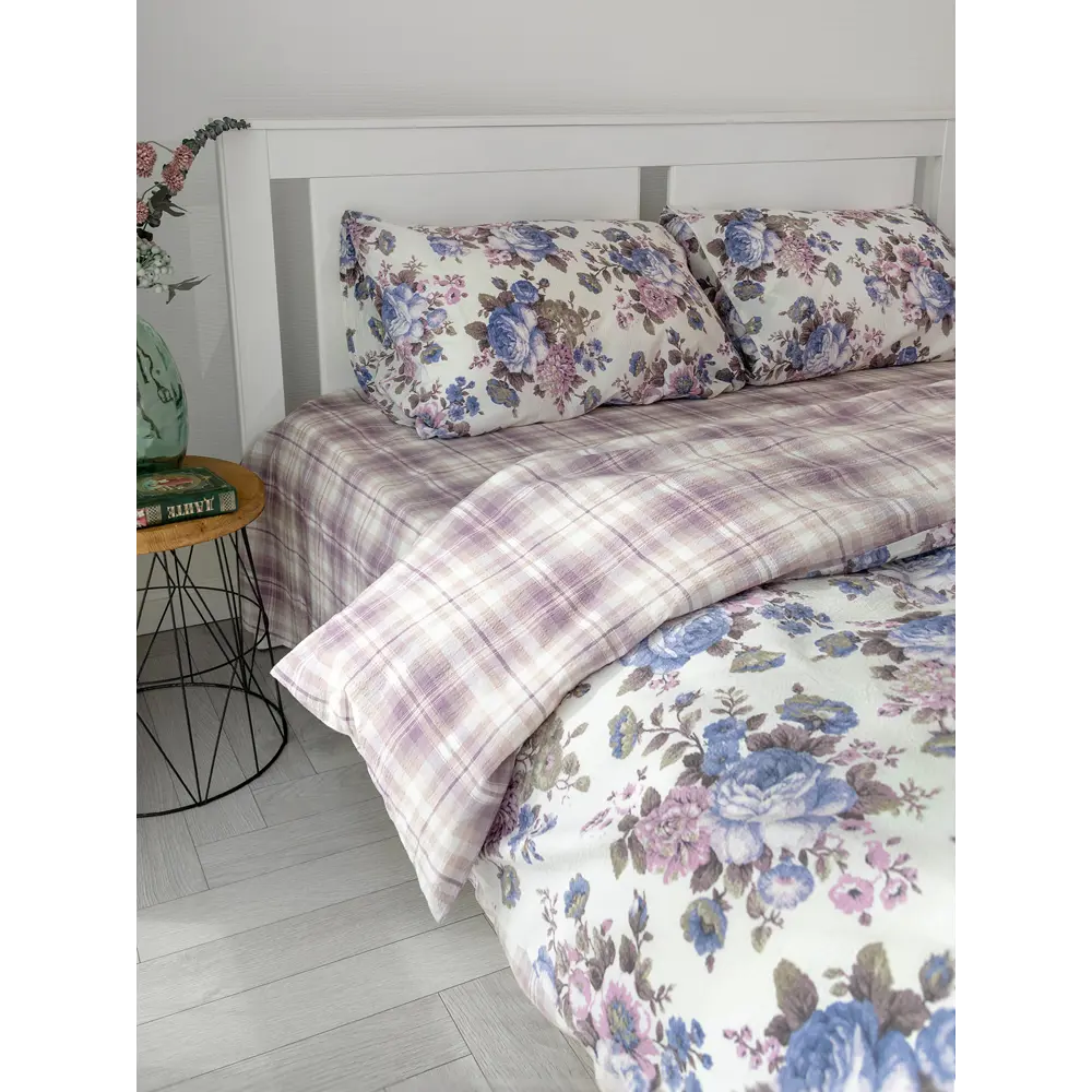 Фото 4 Комплект постельного белья Denastia NEW ERA COLLECTION бязь 2-спальный наволочки 50 x 70- 2 шт цвет фиолетовый Фото 4 Комплект постельного белья Denastia NEW ERA COLLECTION бязь 2-спальный наволочки 50 x 70- 2 шт цвет фиолетовый