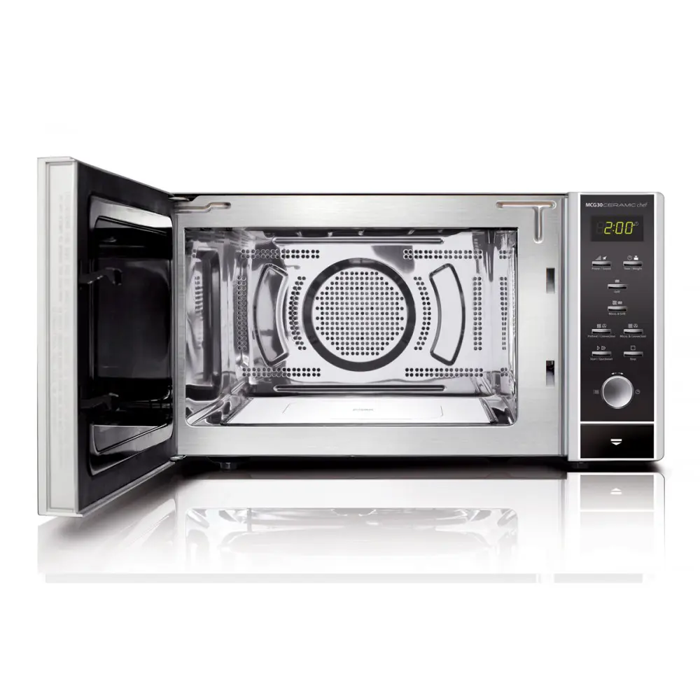 Фото 4 Отдельностоящая микроволновая печь Caso MCG 30 Ceramic chef 30 л 54x30x42 см цвет серебристый Фото 4 Отдельностоящая микроволновая печь Caso MCG 30 Ceramic chef 30 л 54x30x42 см цвет серебристый