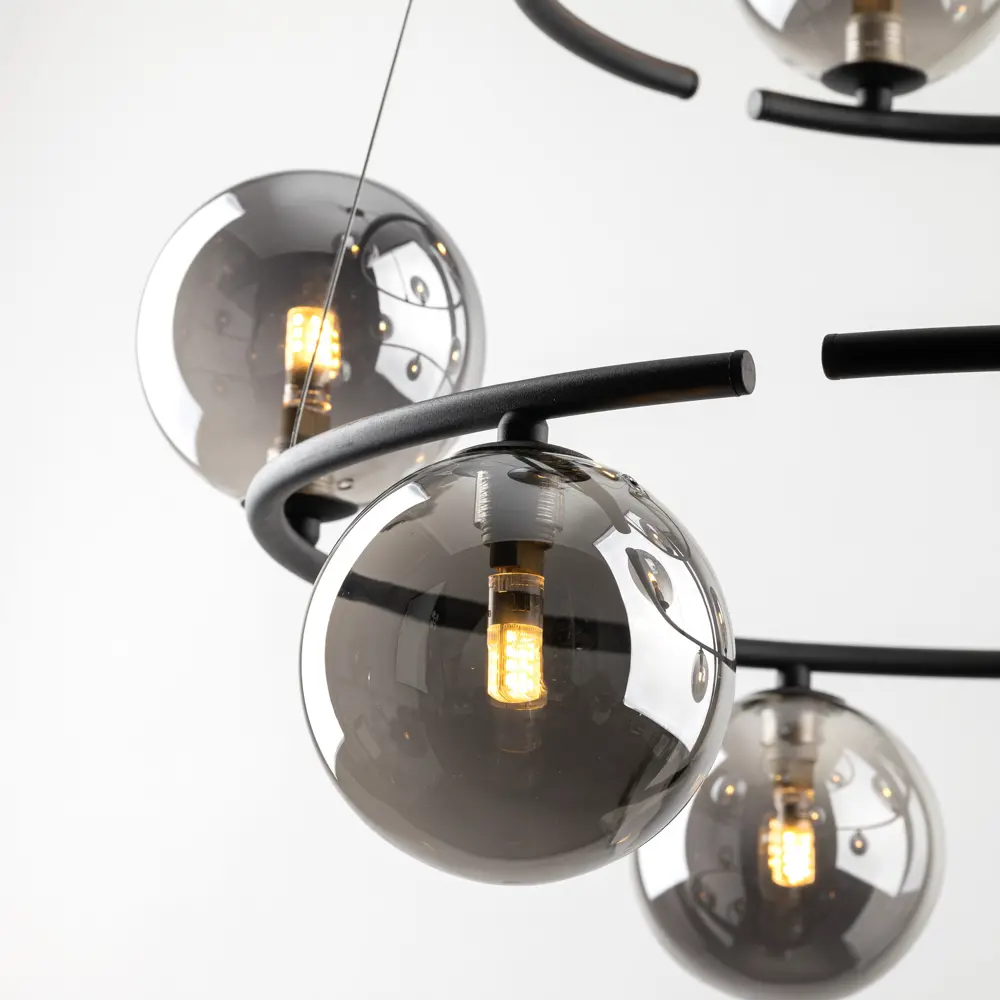 Фото 3 Светильник подвесной Tk lighting Anabelle A068410 9 ламп 11 м² цвет графит, черный Фото 3 Светильник подвесной Tk lighting Anabelle A068410 9 ламп 11 м² цвет графит, черный