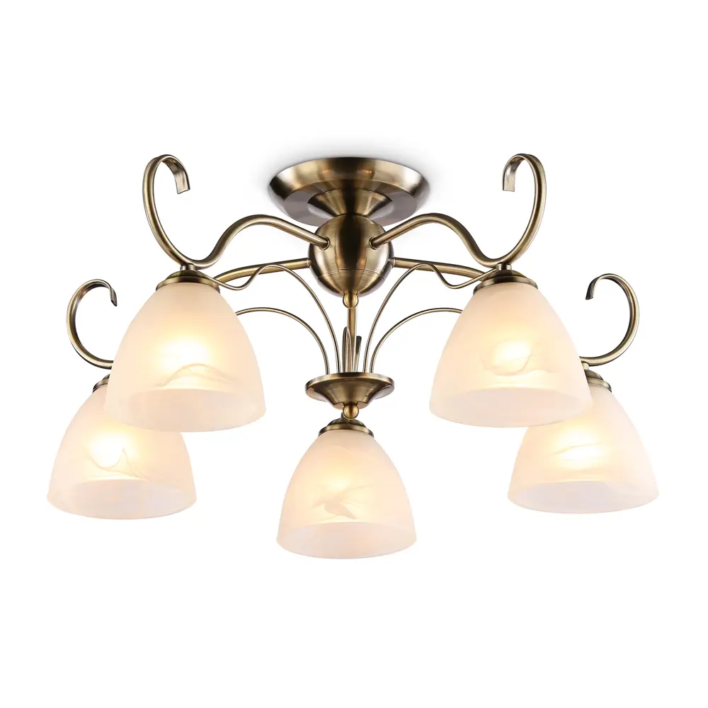 Фото Люстра потолочная Ambrella Light Traditional Ambr_tr3046 5 ламп 12 м² цвет бронза