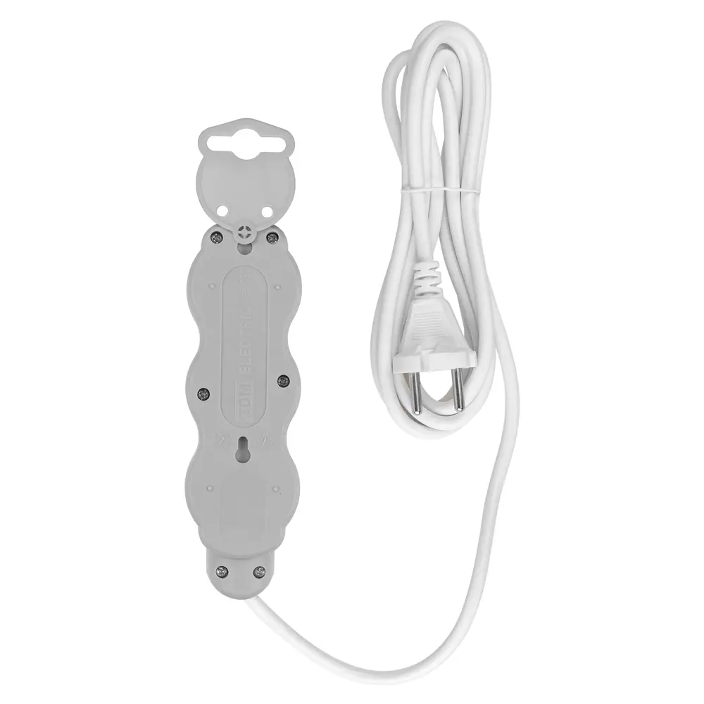 Фото 3 Удлинитель бытовой Tdm electric SQ1303-4004 3x1 7 м 3 розетки без заземления 2400 Вт цвет белый