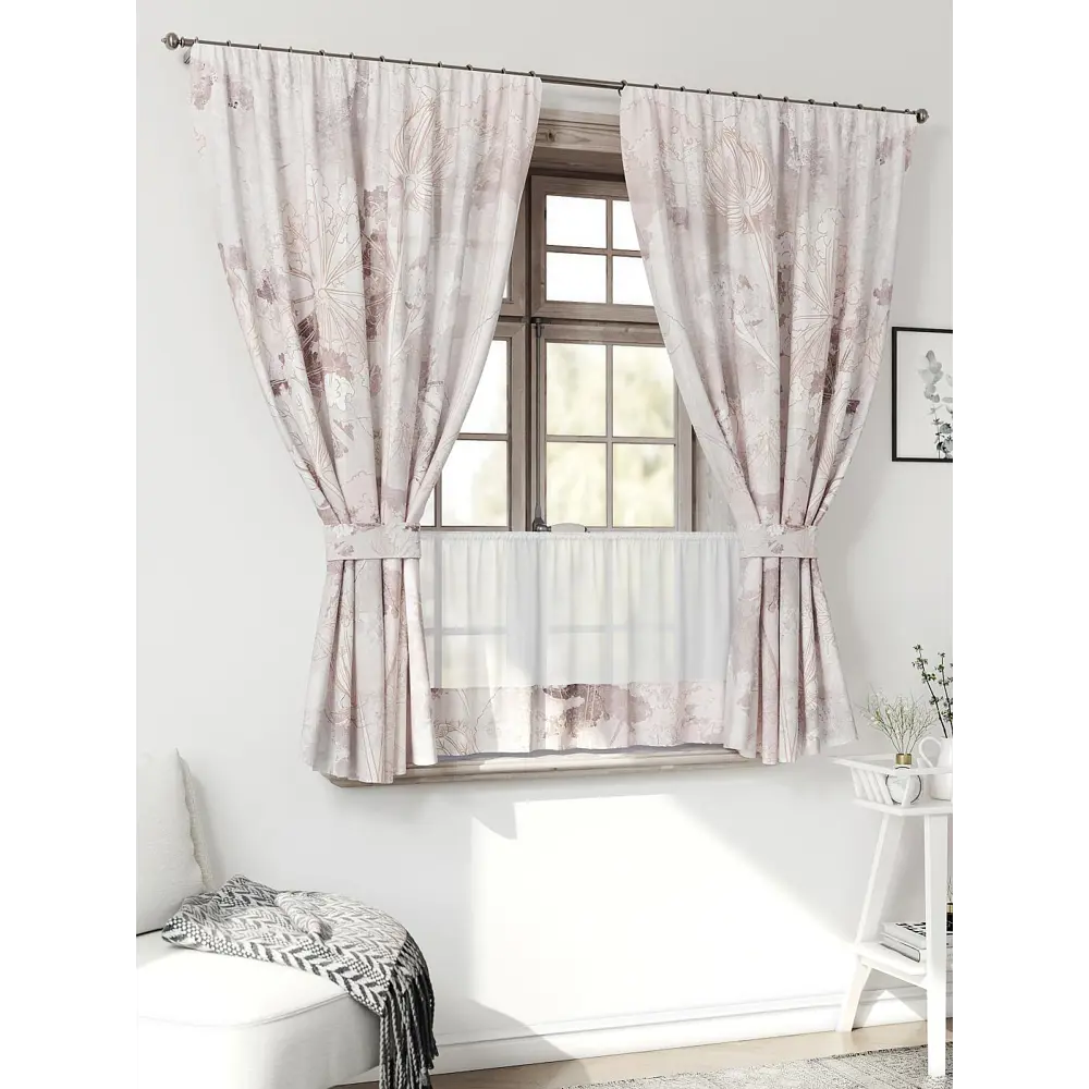 Фото 3 Комплект штор Comfy way Иномик - 83 CW705083-160 на шторной ленте 160x150 см цвет бежевый Фото 3 Комплект штор Comfy way Иномик - 83 CW705083-160 на шторной ленте 160x150 см цвет бежевый