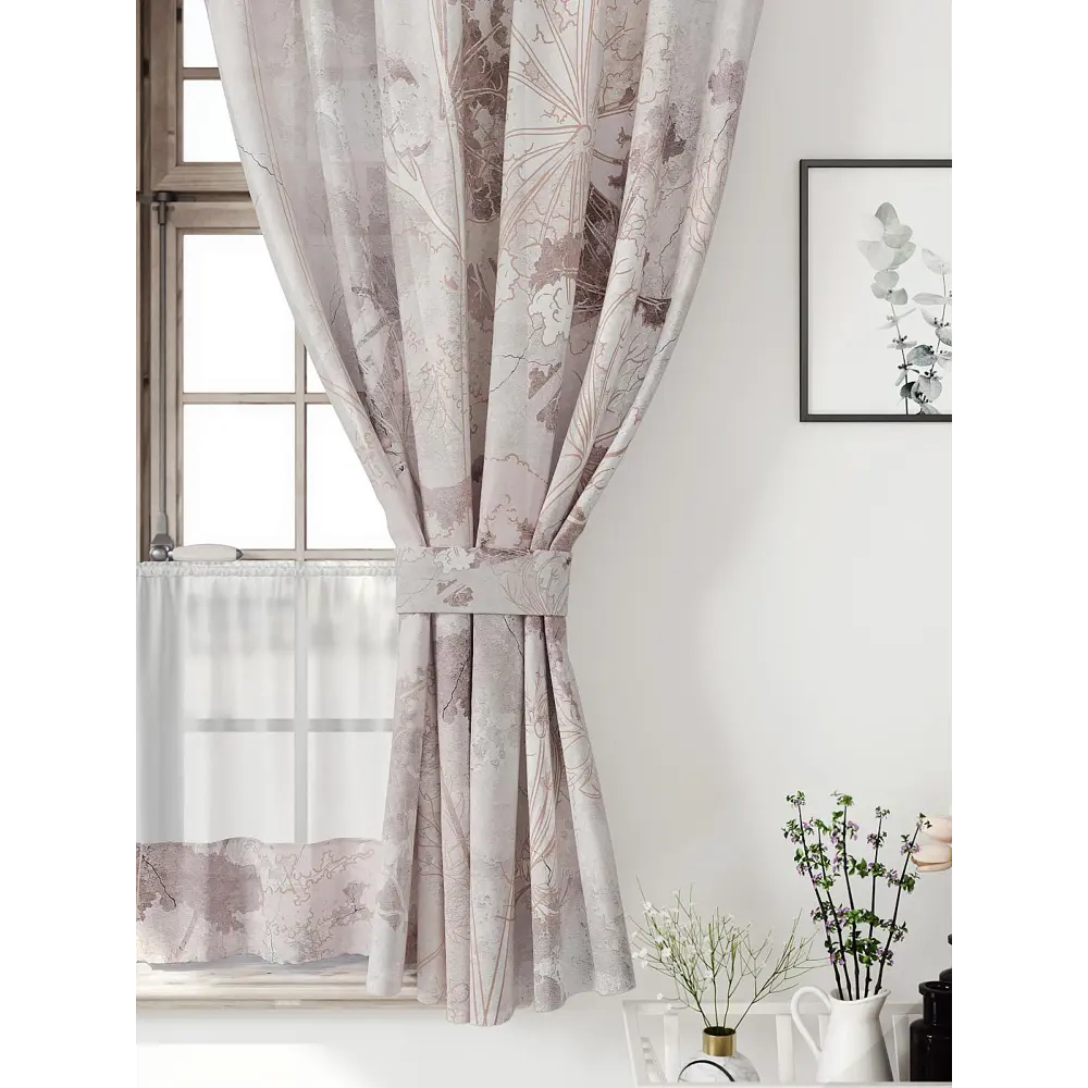 Фото 4 Комплект штор Comfy way Иномик - 83 CW705083-160 на шторной ленте 160x150 см цвет бежевый Фото 4 Комплект штор Comfy way Иномик - 83 CW705083-160 на шторной ленте 160x150 см цвет бежевый